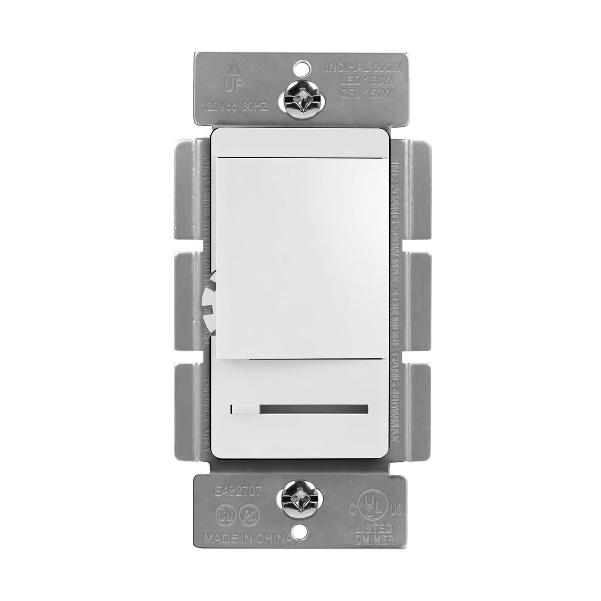 Enerlites 55300-W - LED, CFL, Incandescent, Halogen Dimmer Switch - White