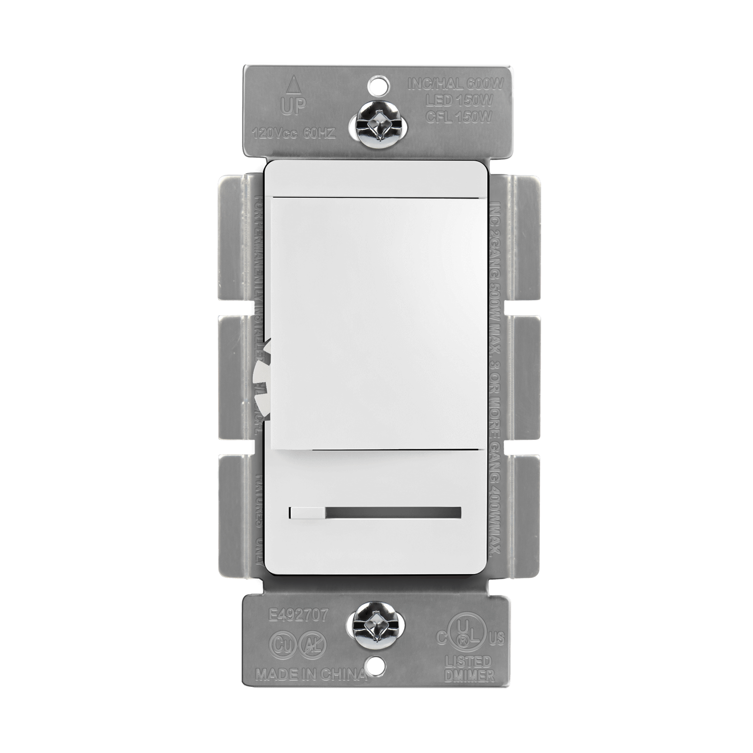 Enerlites 55300-W - LED, CFL, Incandescent, Halogen Dimmer Switch - White