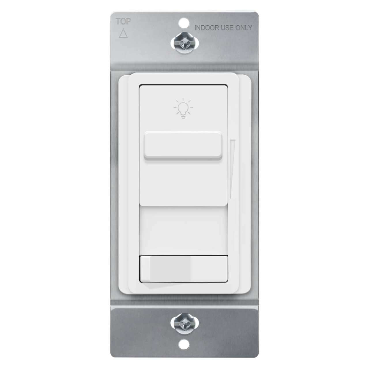 Enerlites 55307-12-W - 12V Decorator LED Dimmer Single Pole/3-Way - White