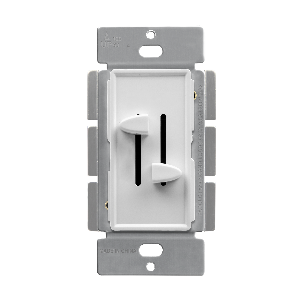 Enerlites 57006-W - Dual LED Dimmer Switch Slider - White