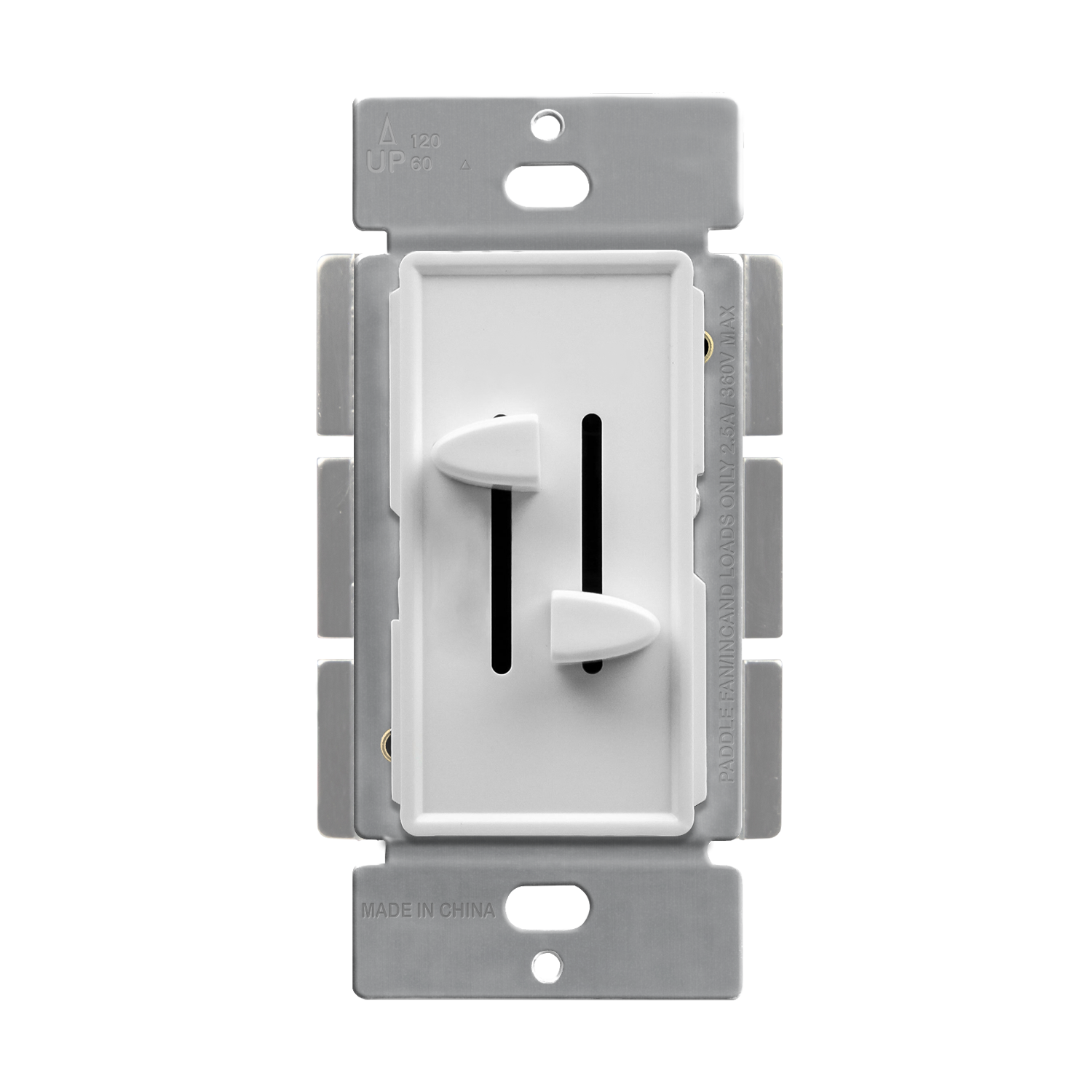 Enerlites 57006-W - Dual LED Dimmer Switch Slider - White