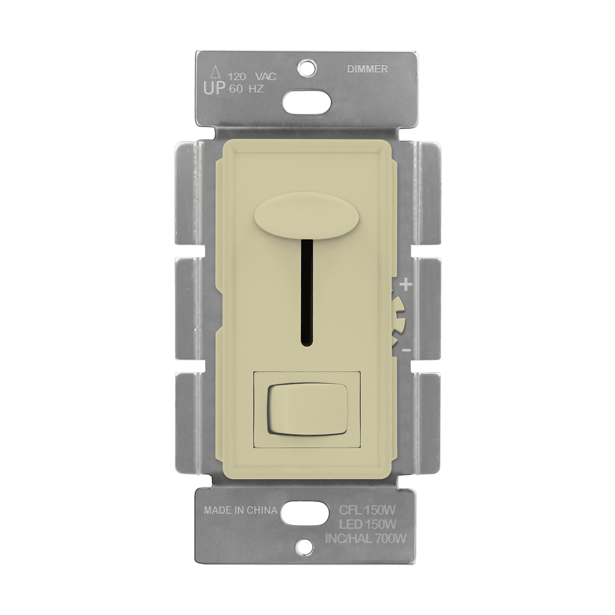Enerlites 59302-I - Dimmer Switch for CFL, Incandescent, LED Lights - Ivory