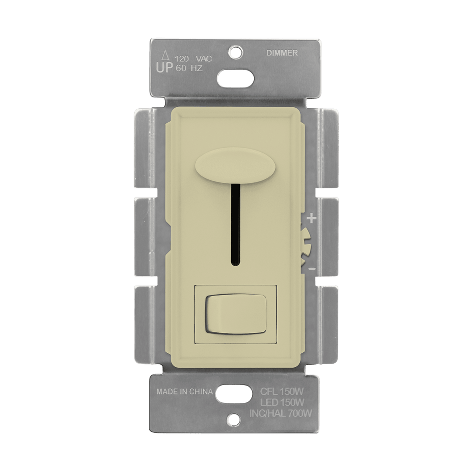 Enerlites 59302-I - Dimmer Switch for CFL, Incandescent, LED Lights - Ivory