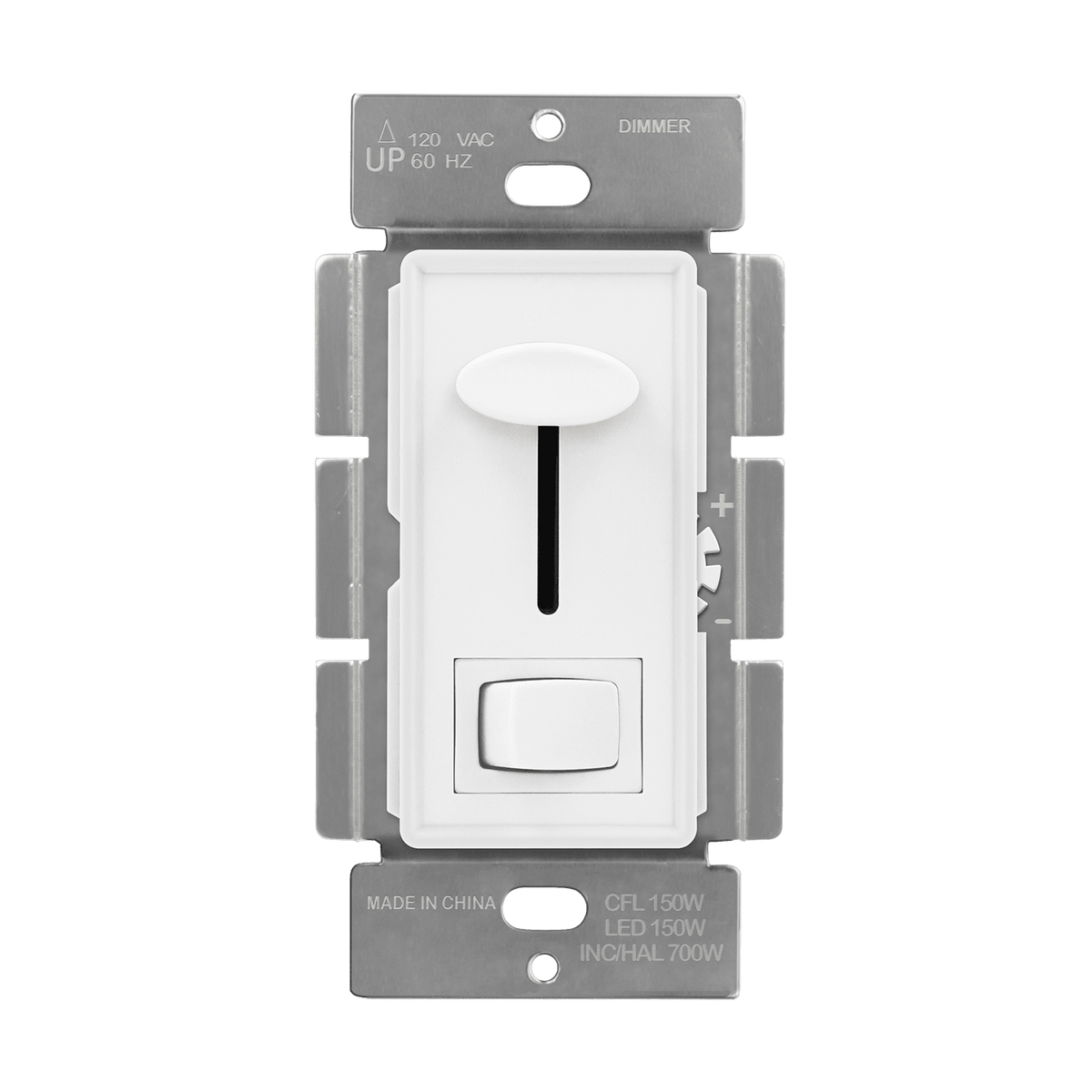 Enerlites 59302-W - Dimmer Switch for CFL, Incandescent, LED Lights - White
