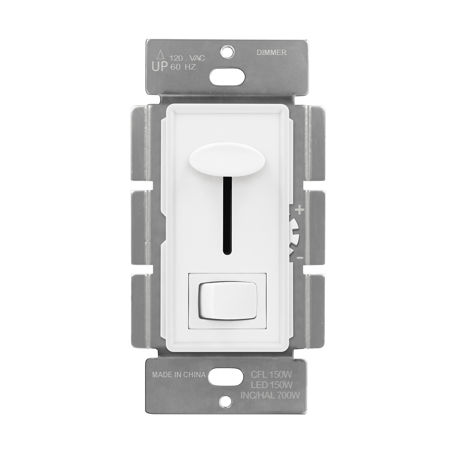 Enerlites 59302-W - Dimmer Switch for CFL, Incandescent, LED Lights - White