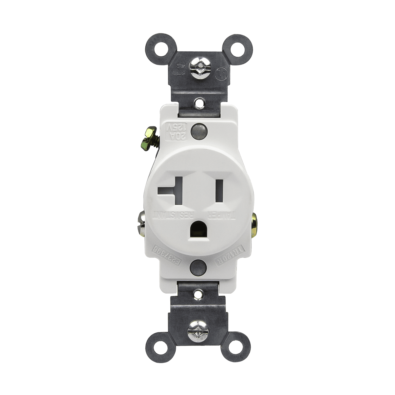 Enerlites 61200-W - Commercial Grade 20A Single Receptacle, 5-20R - White