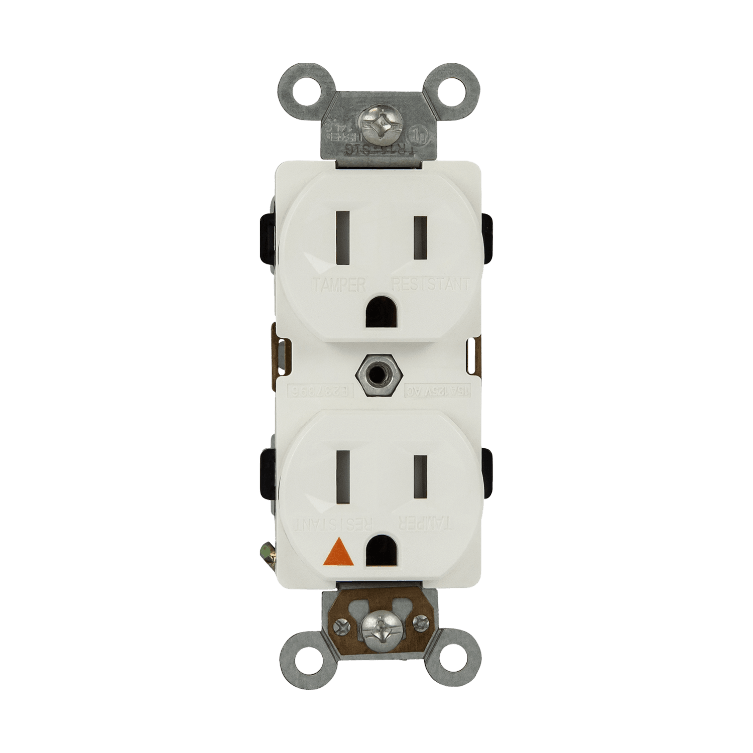 Enerlites 61510-TR-W - Industrial Grade Isolated Ground Heavy Duty 15A Duplex Receptacle, 5-15R - White