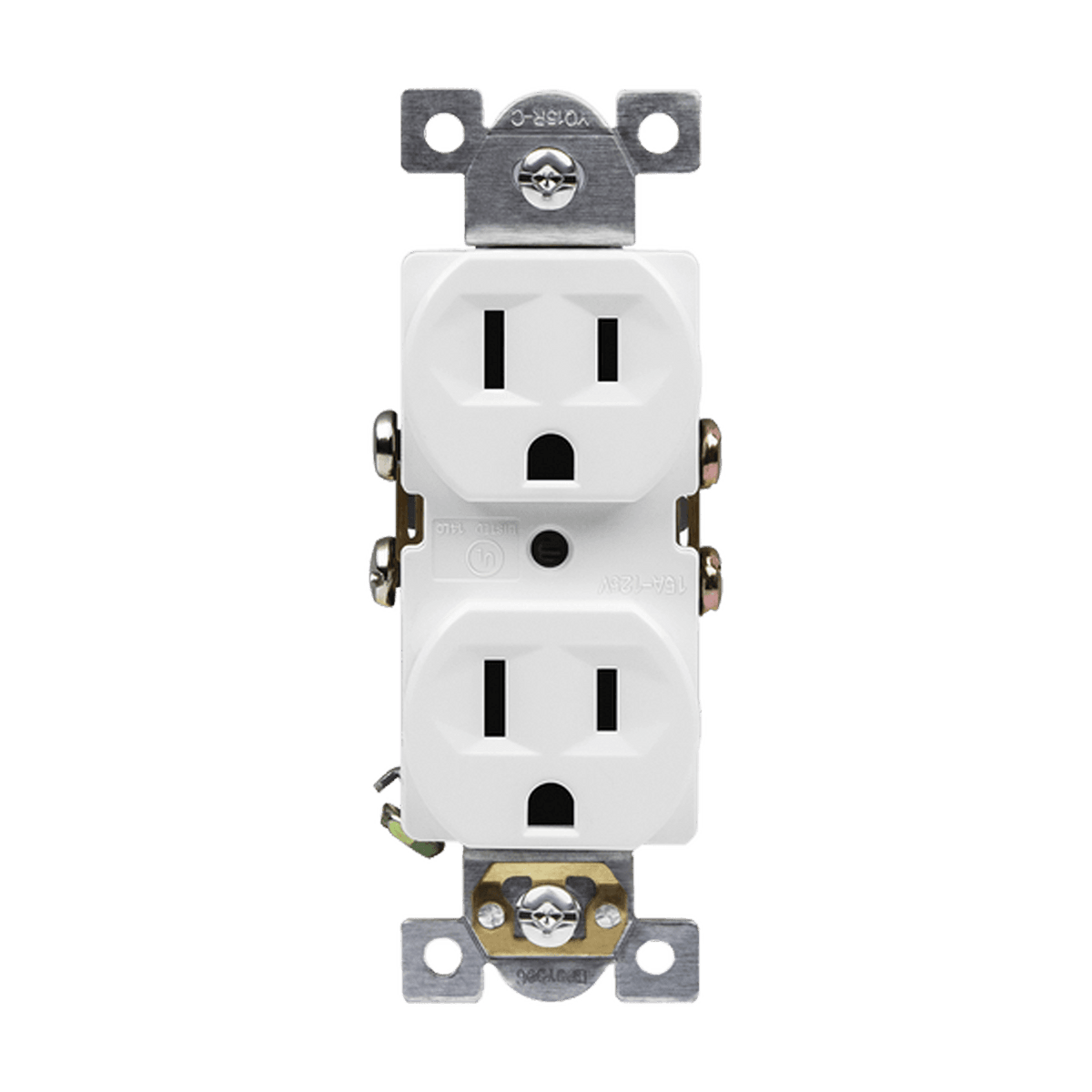 Enerlites 61540-W - Commercial Grade 15A Duplex Receptacle - White