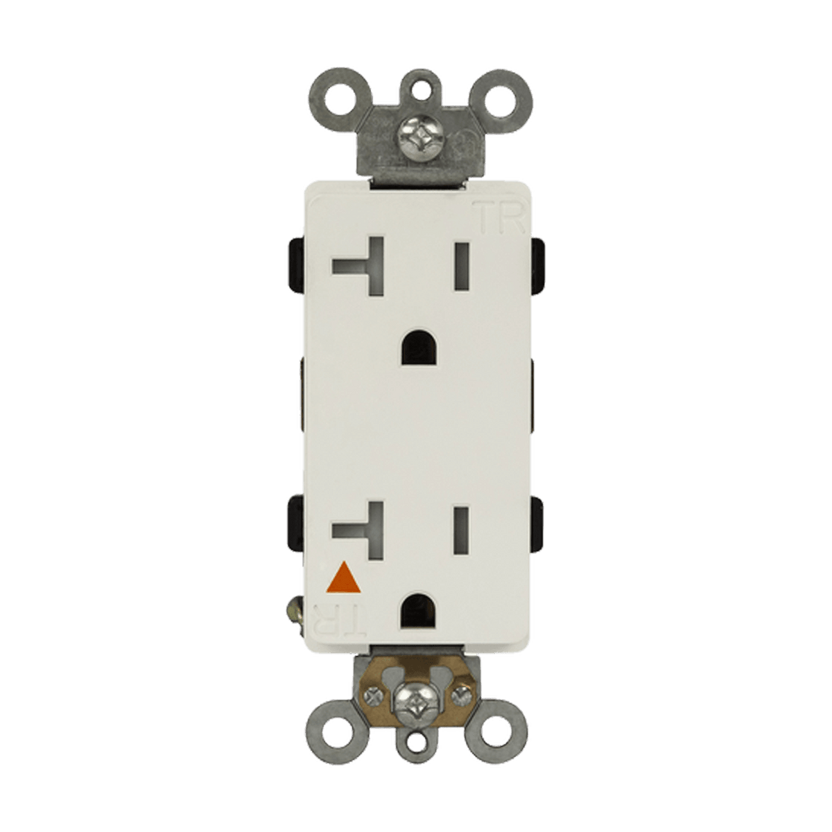 Enerlites 62000-IG-TR-W - Isolated Ground Tamper-Resistant Decorator Receptacle, 5-20R - White
