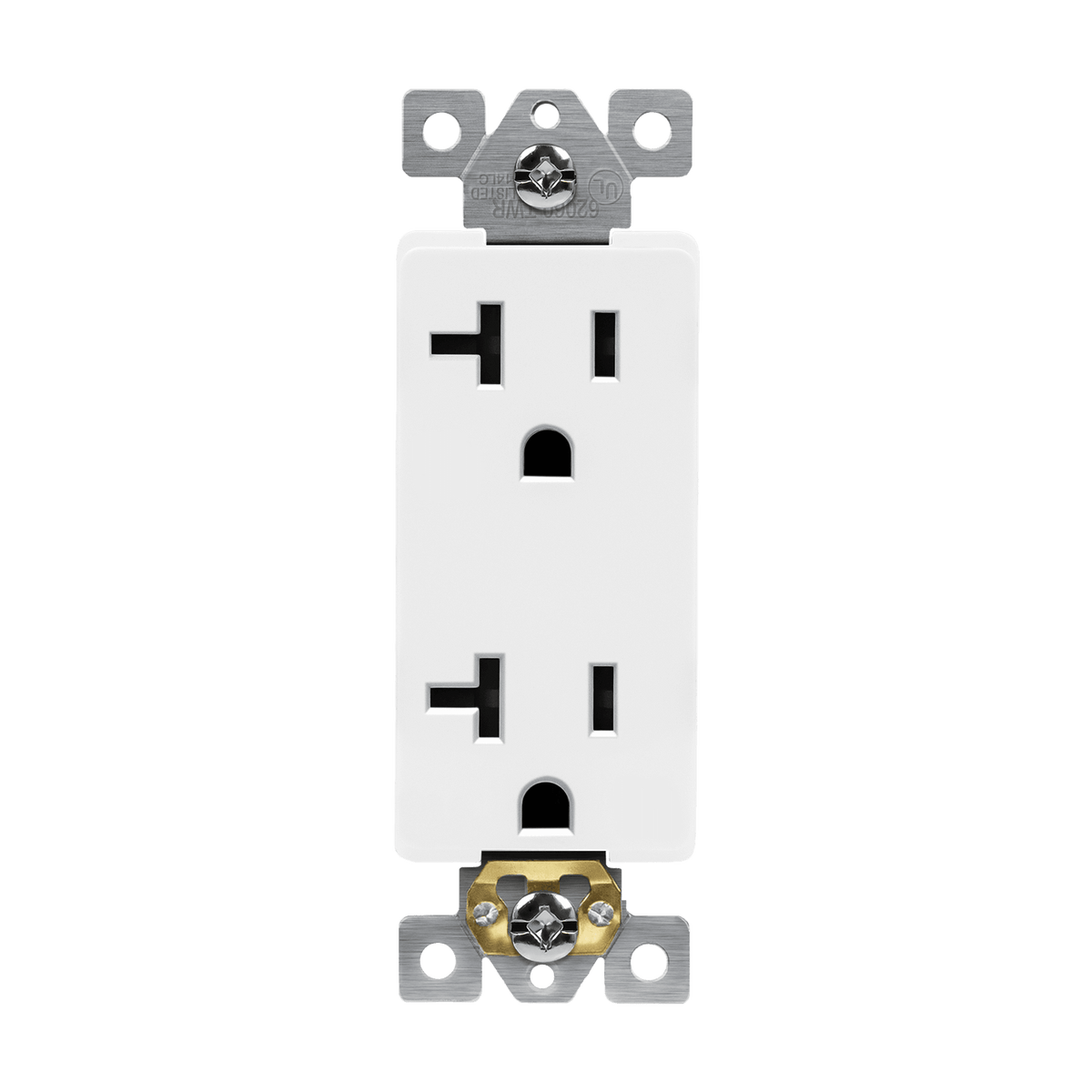 Enerlites 62001-W - Residential Grade 20A Decorator Receptacle, 5-20R - White