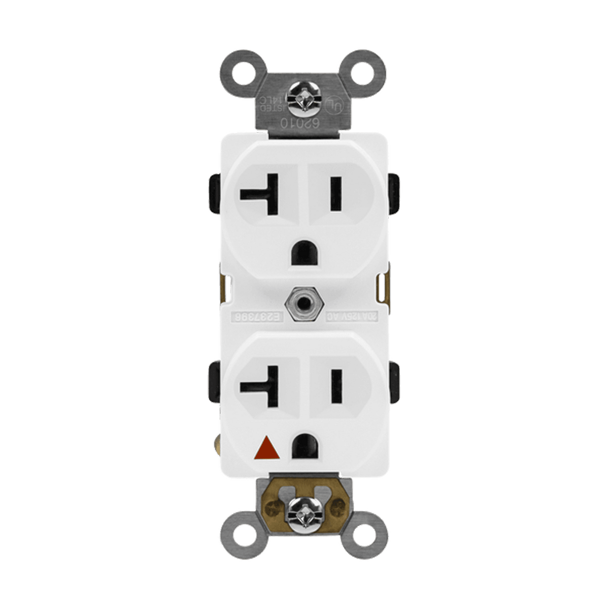 Enerlites 62010-W - Industrial Grade Isolated Ground Heavy Duty 20A Duplex Receptacle, 5-20R - White