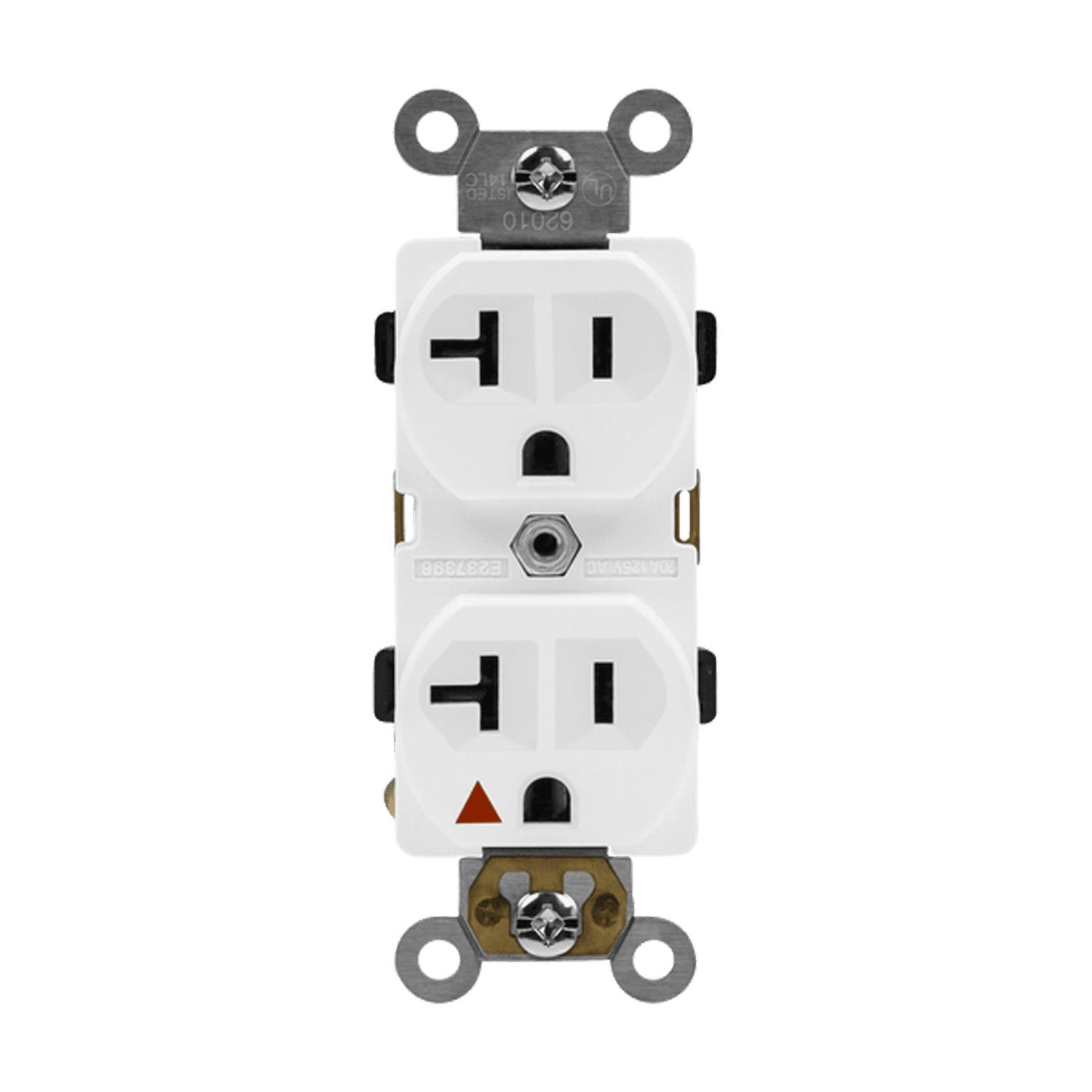 Enerlites 62010-W - Industrial Grade Isolated Ground Heavy Duty 20A Duplex Receptacle, 5-20R - White