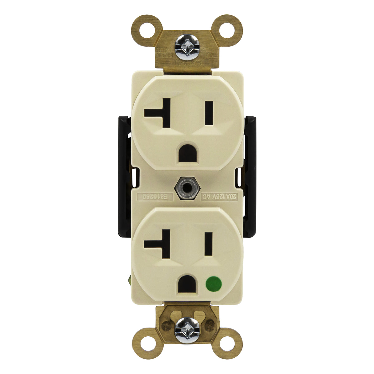 Enerlites 62020-I - Hospital Grade 20A Receptacle, 5-20R - Ivory