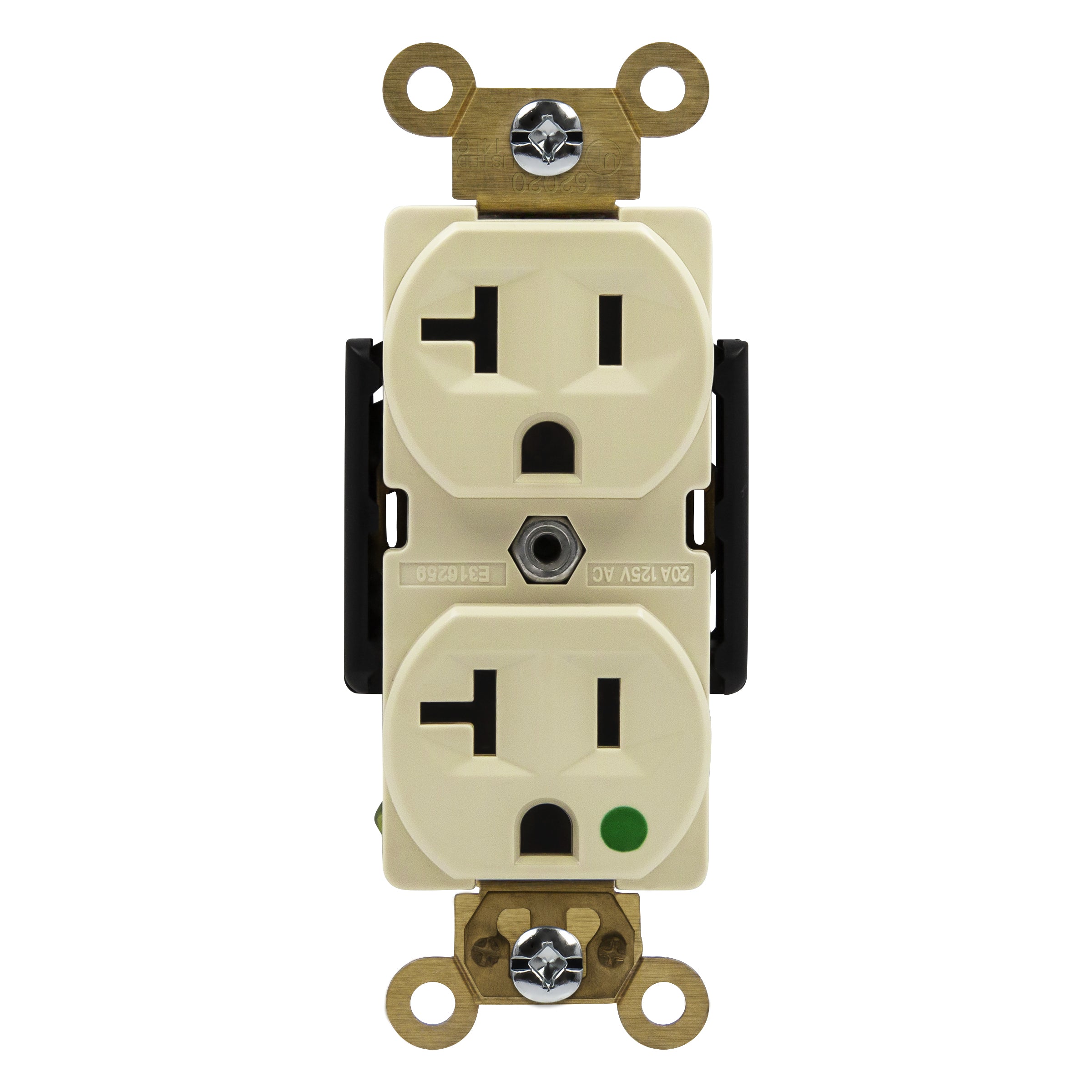 Enerlites 62020-I - Hospital Grade 20A Receptacle, 5-20R - Ivory