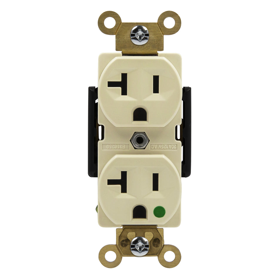 Enerlites 62020-I - Hospital Grade 20A Receptacle, 5-20R - Ivory