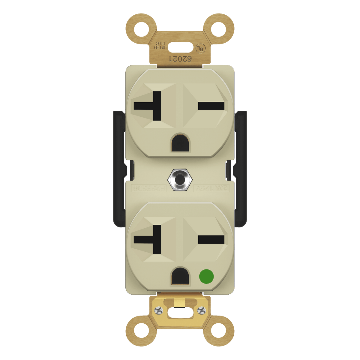 Enerlites 62021-I - Hospital Grade 20A Receptacle, 6-20R - Ivory