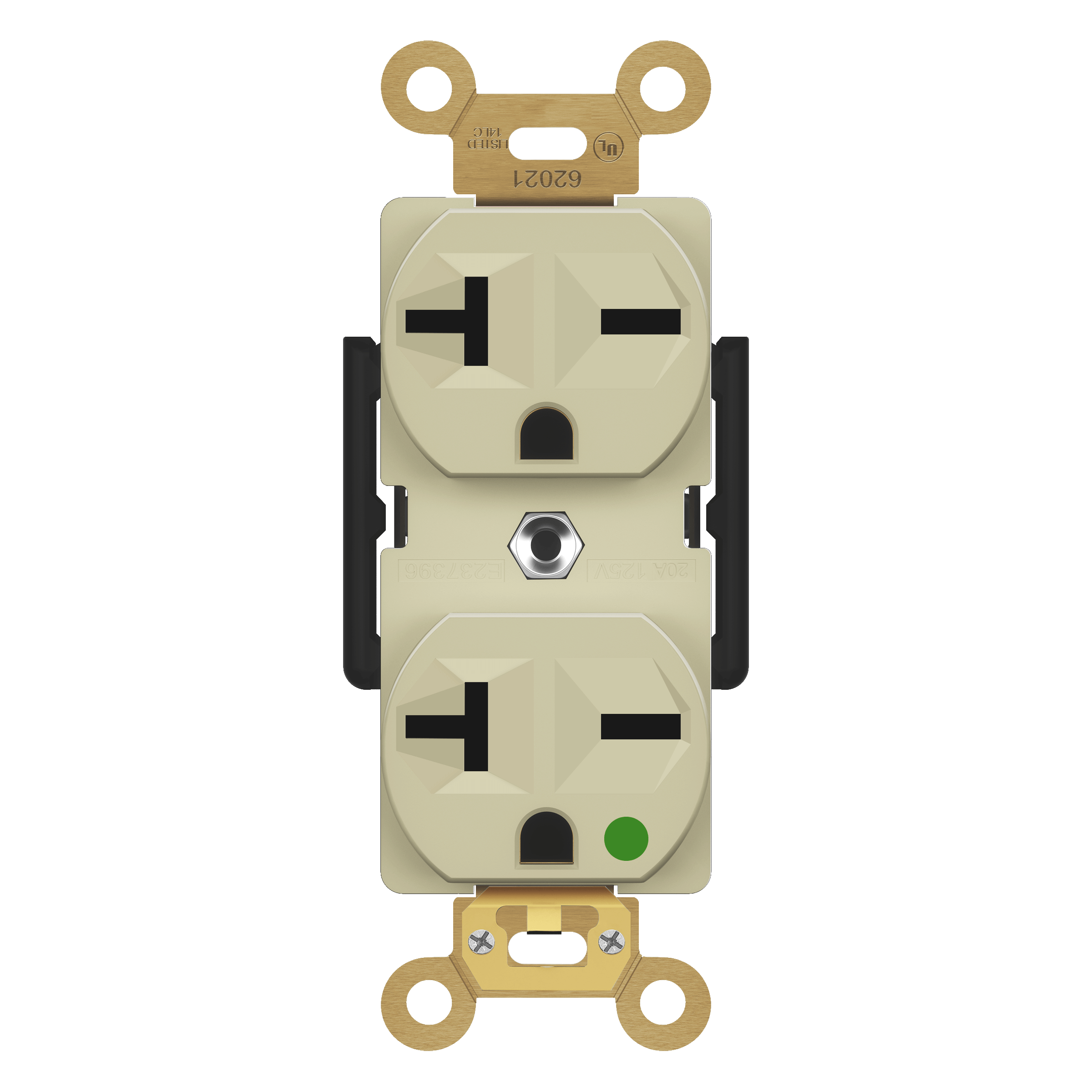 Enerlites 62021-I - Hospital Grade 20A Receptacle, 6-20R - Ivory
