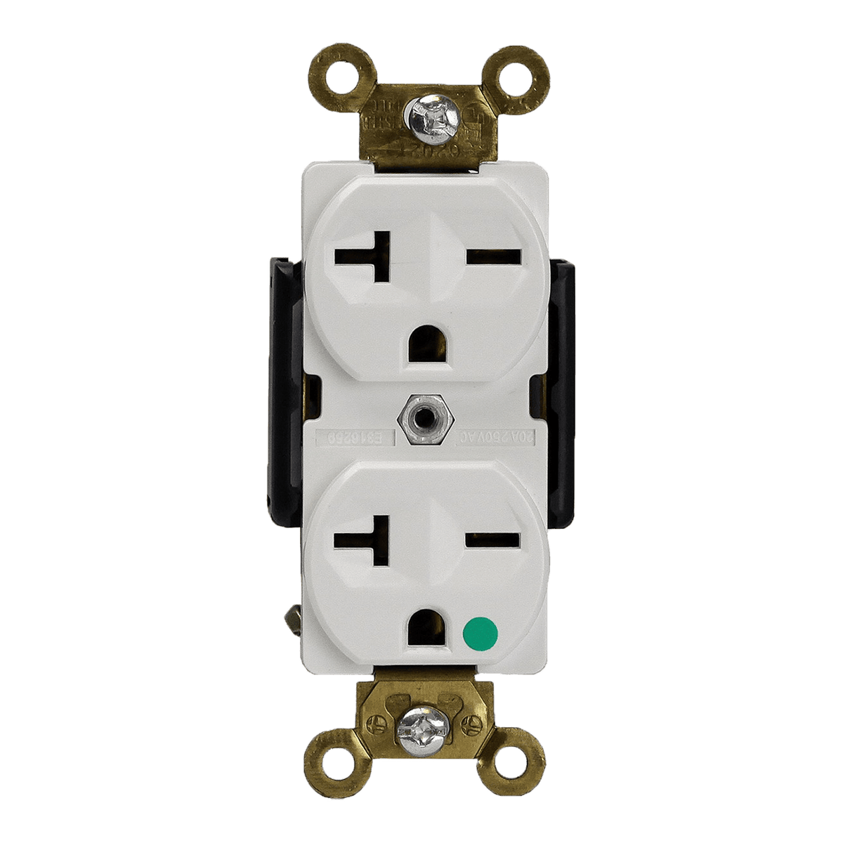 Enerlites 62021-W - Hospital Grade 20A Receptacle, 6-20R - White