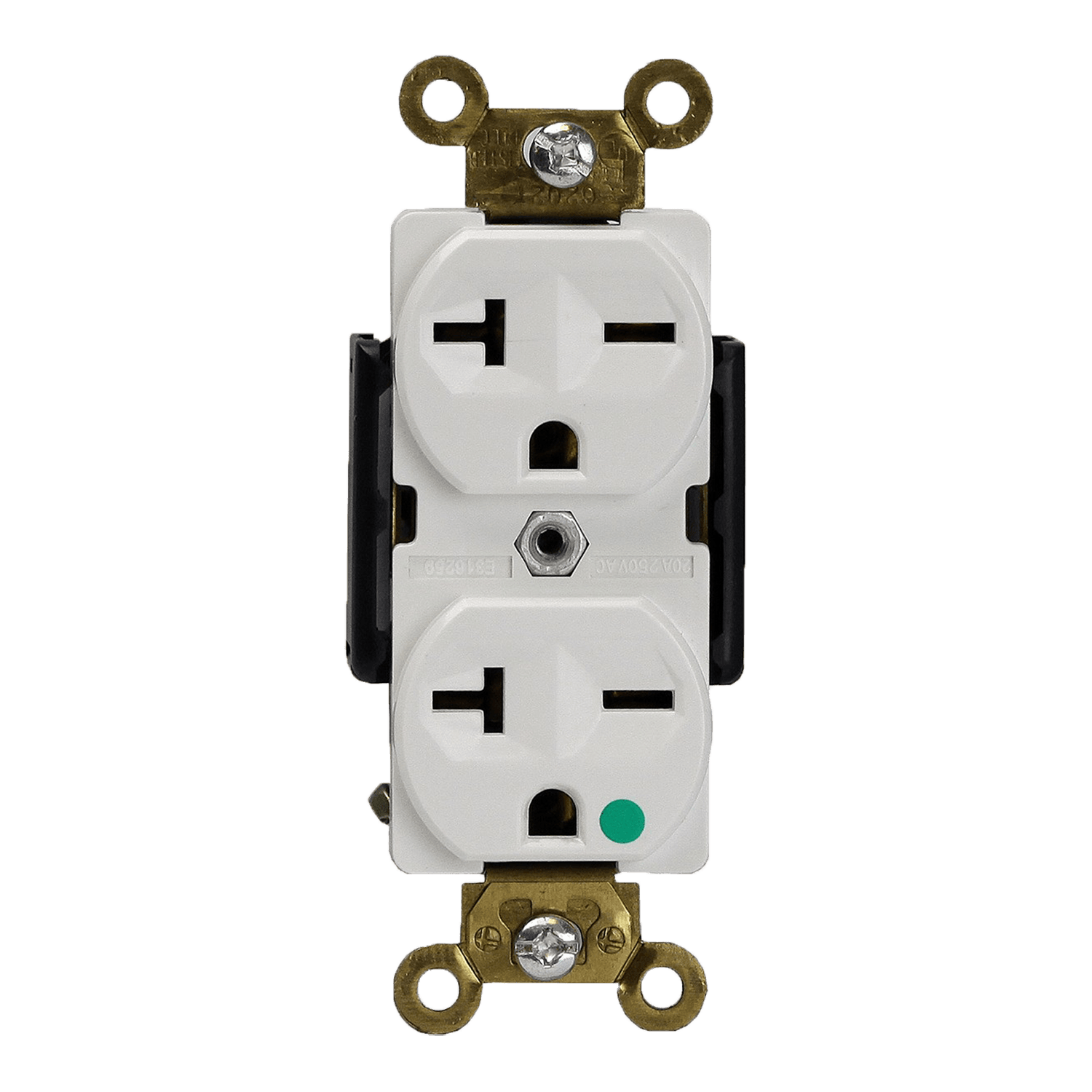 Enerlites 62021-W - Hospital Grade 20A Receptacle, 6-20R - White