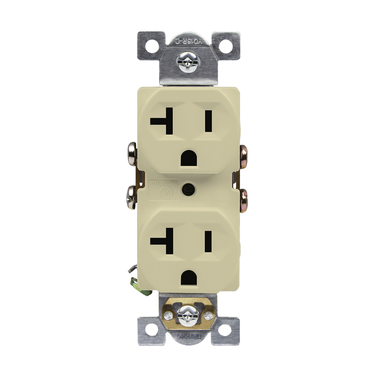 Enerlites 62040 - Commercial Grade 20A Duplex Receptacle - Ivory
