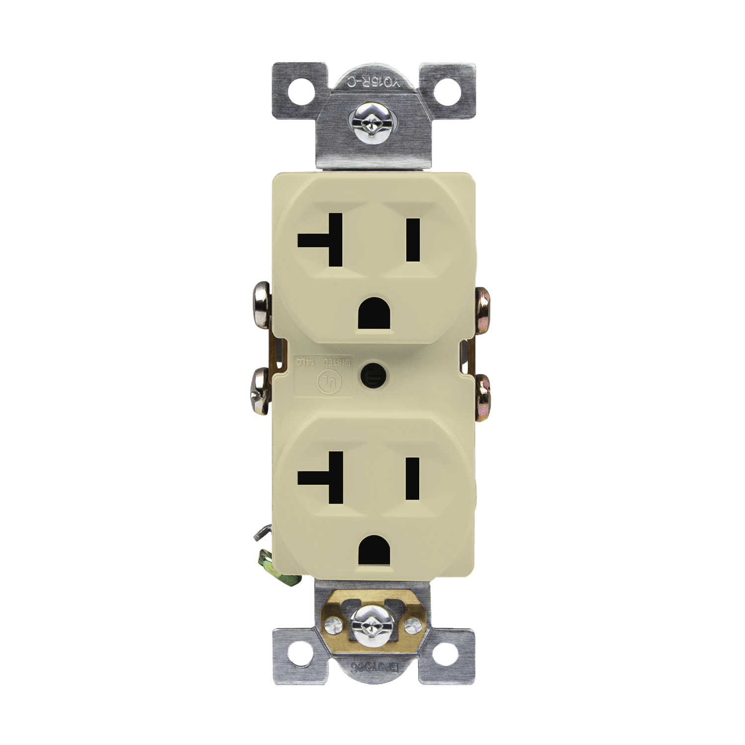 Enerlites 62040 - Commercial Grade 20A Duplex Receptacle - Ivory