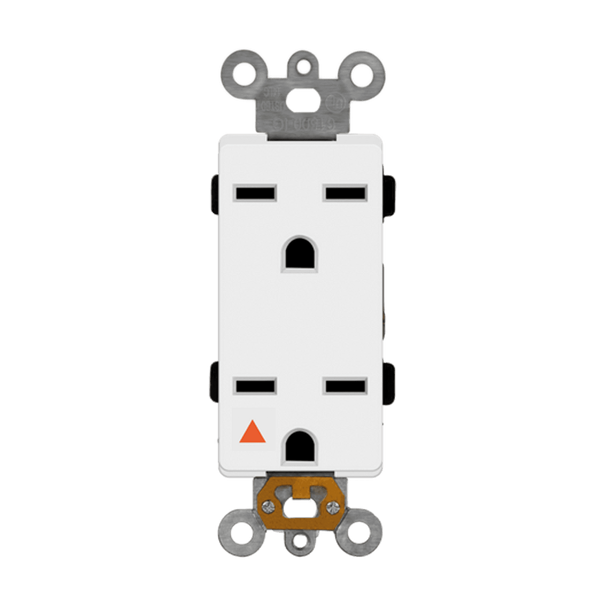 Enerlites 61550-IG-W - Isolated Ground Decorator Duplex Receptacle, 6-15R - White
