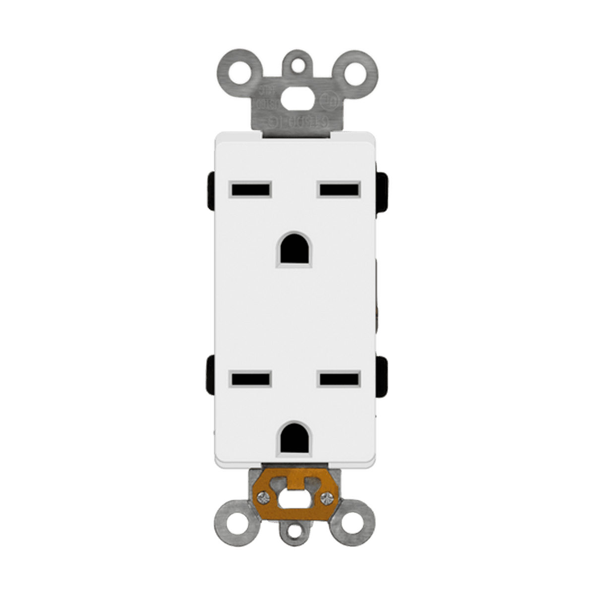 Enerlites 63151-W - Industrial Grade Heavy Duty 15A Decorator Receptacle, 6-15R - White