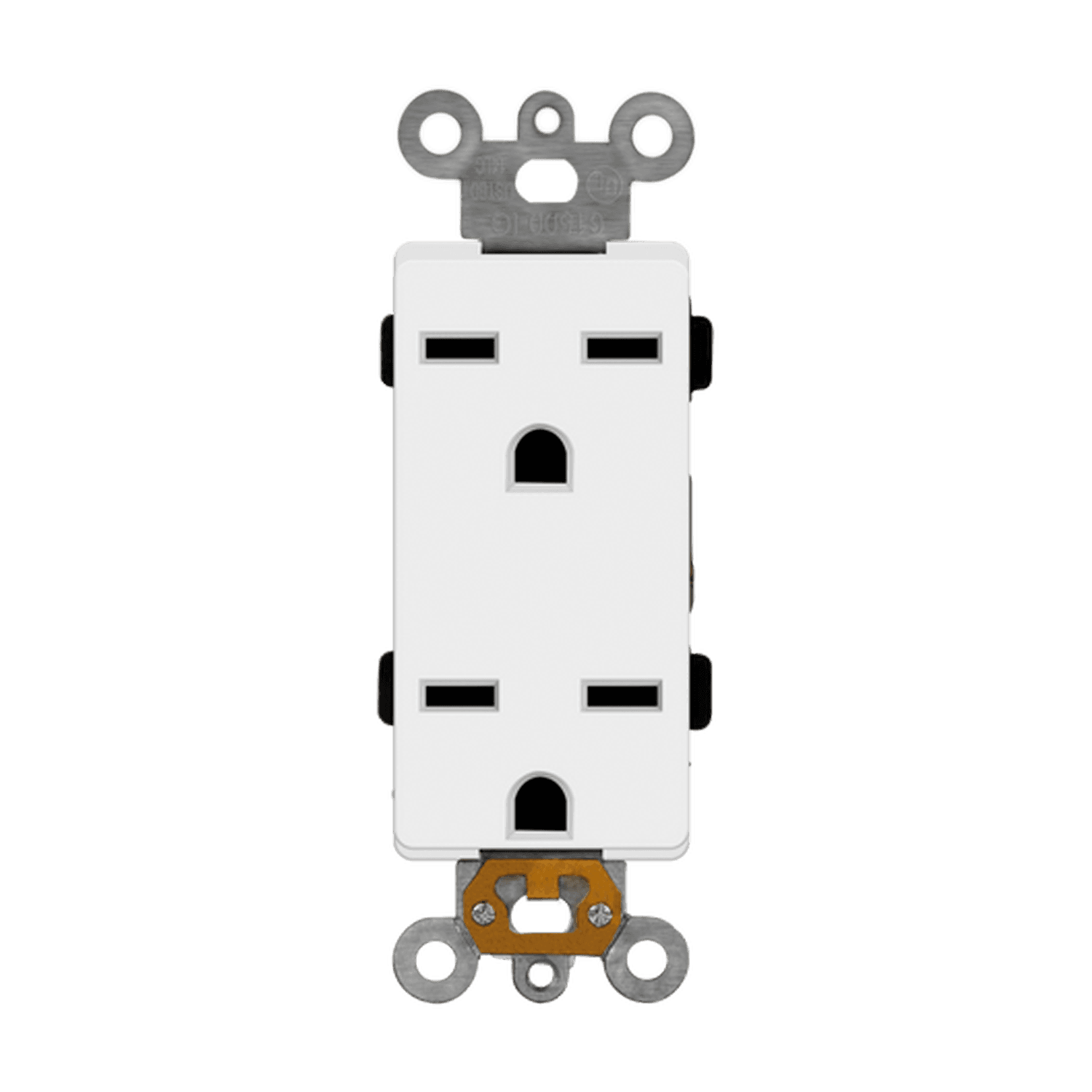 Enerlites 63151-W - Industrial Grade Heavy Duty 15A Decorator Receptacle, 6-15R - White