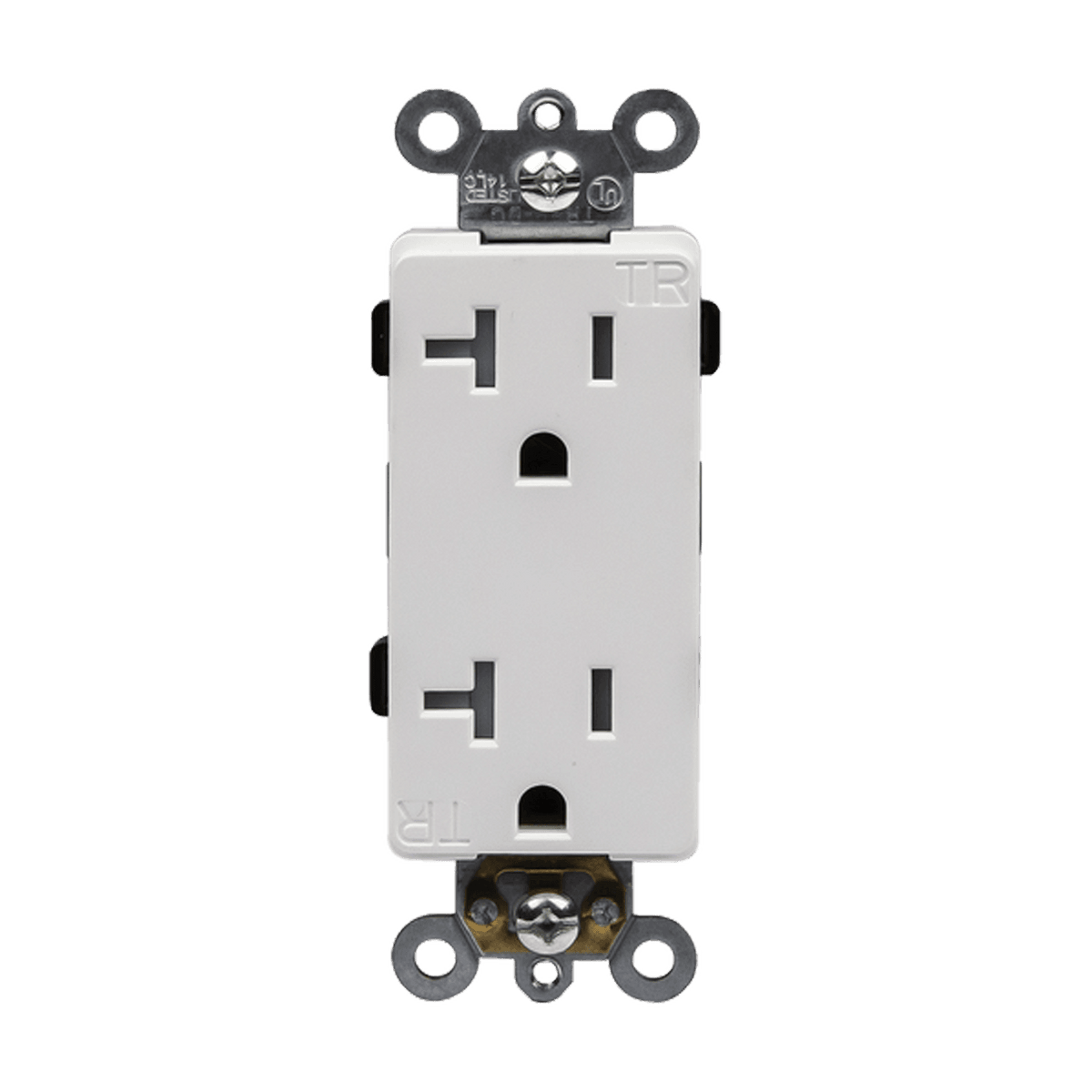 Enerlites 62060-TR-I - Commercial Grade 20A Decorator Tamper Resistant Receptacle, 5-20R - Ivory
