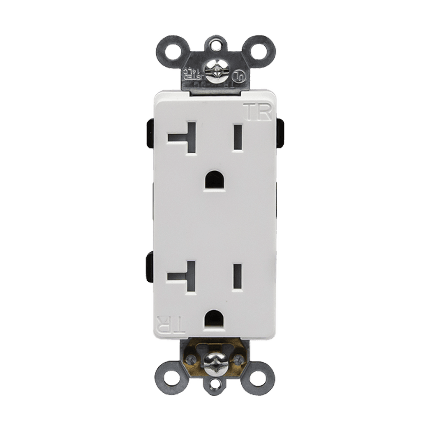 Enerlites 63200-W - Industrial Grade Heavy Duty 20A Decorator Receptacle, 5-20R - White