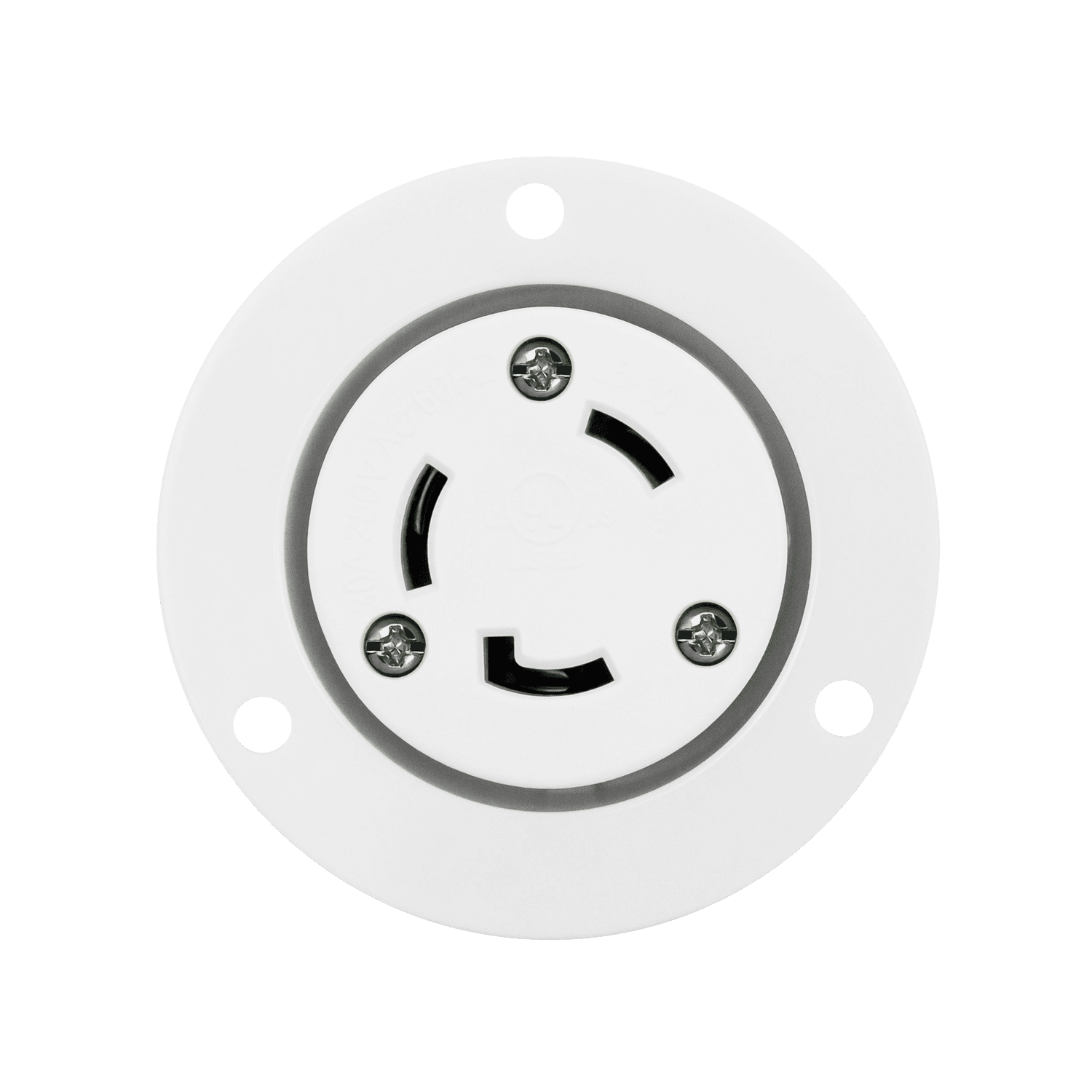 Enerlites 66464-W - Locking Flanged Outlet, L6-30RFO - White