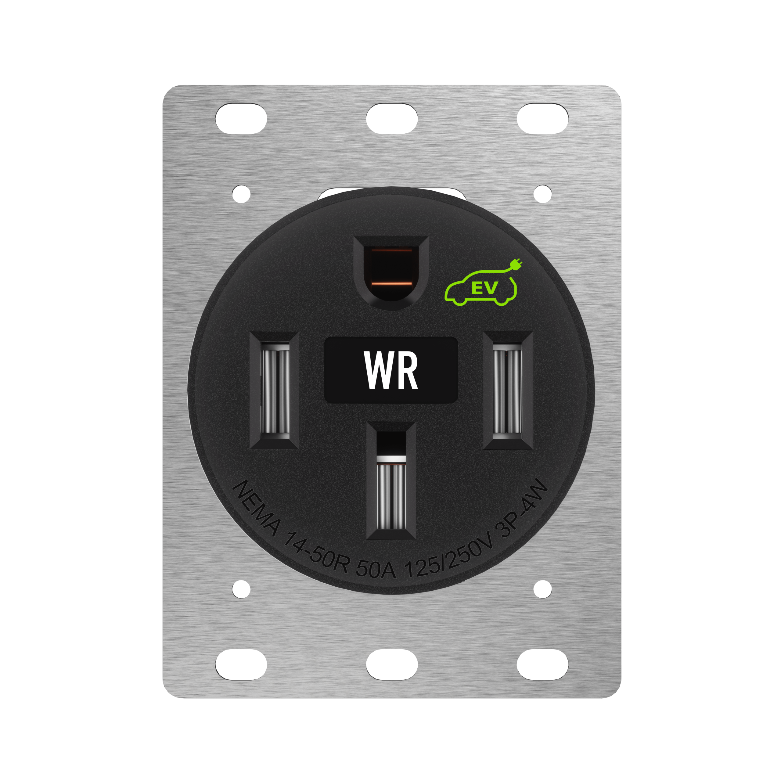 Enerlites 66500HW-BK - 50A EV Charger Receptacle, Heavy Duty, Weather Resistant, 14-50R - Black
