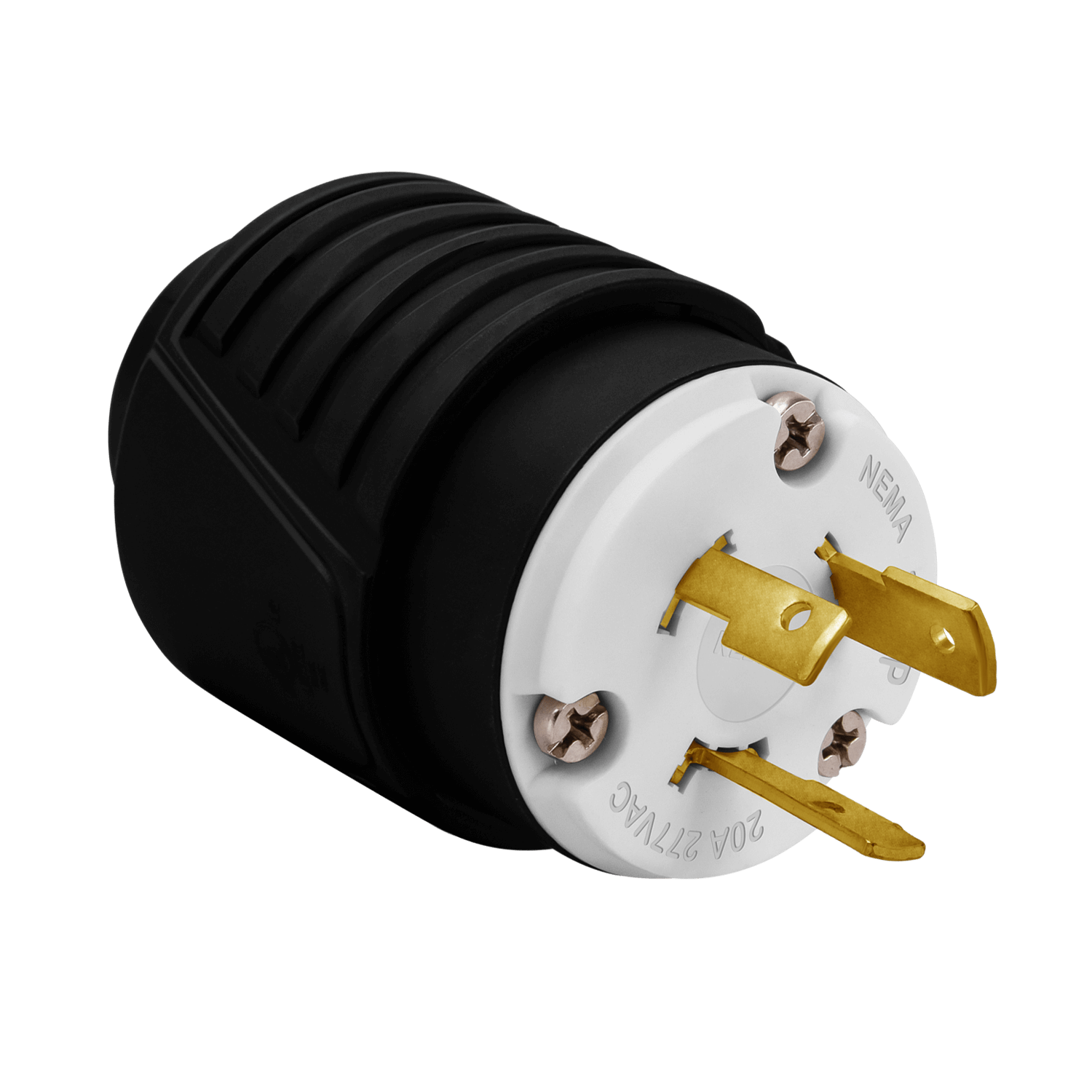 Enerlites 66511-BK - Industrial Grade Locking Plug, 20A, L7-20P - Black