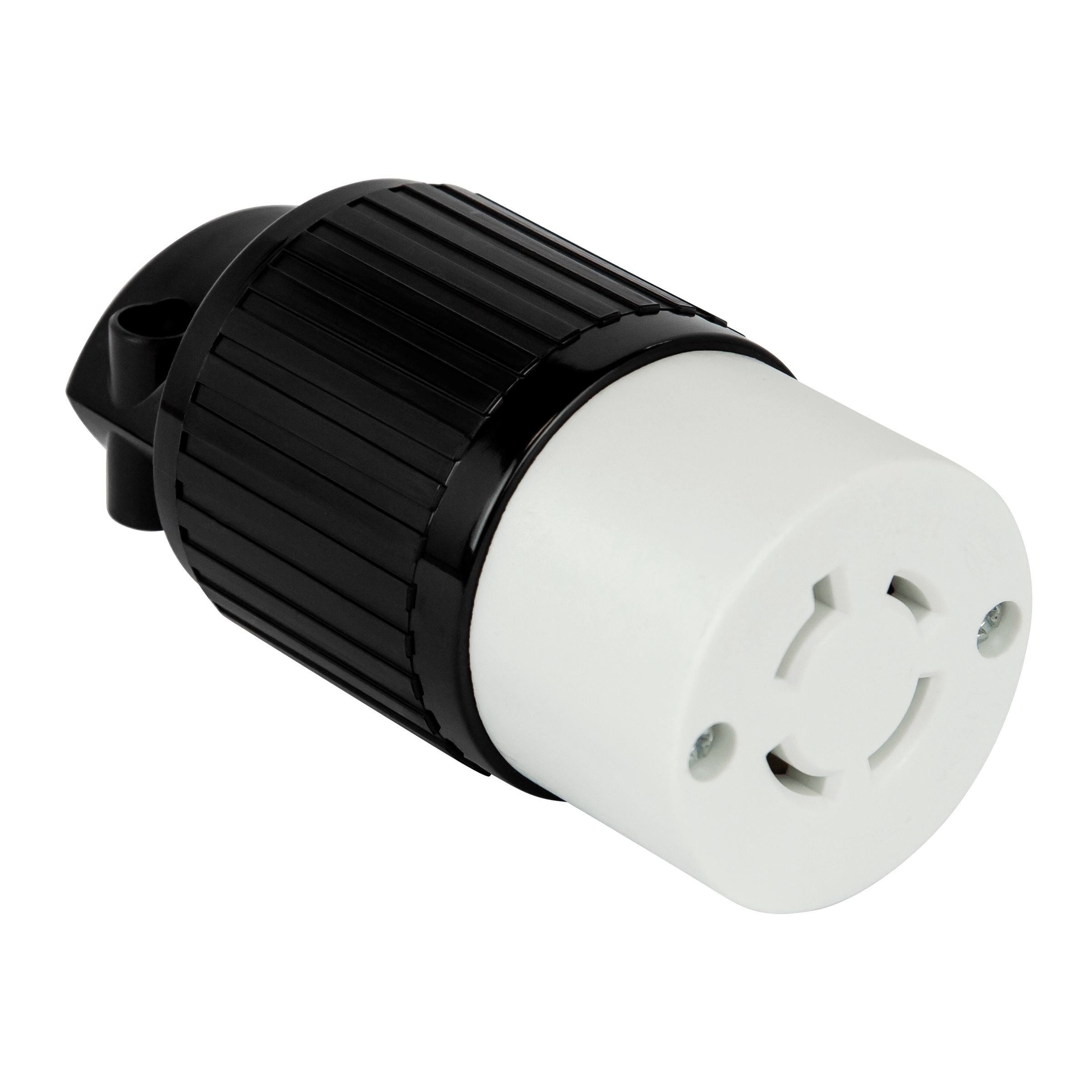 Enerlites 66902-BK - Industrial Grade Locking Cord Connector, 20A, L15-20C - Black