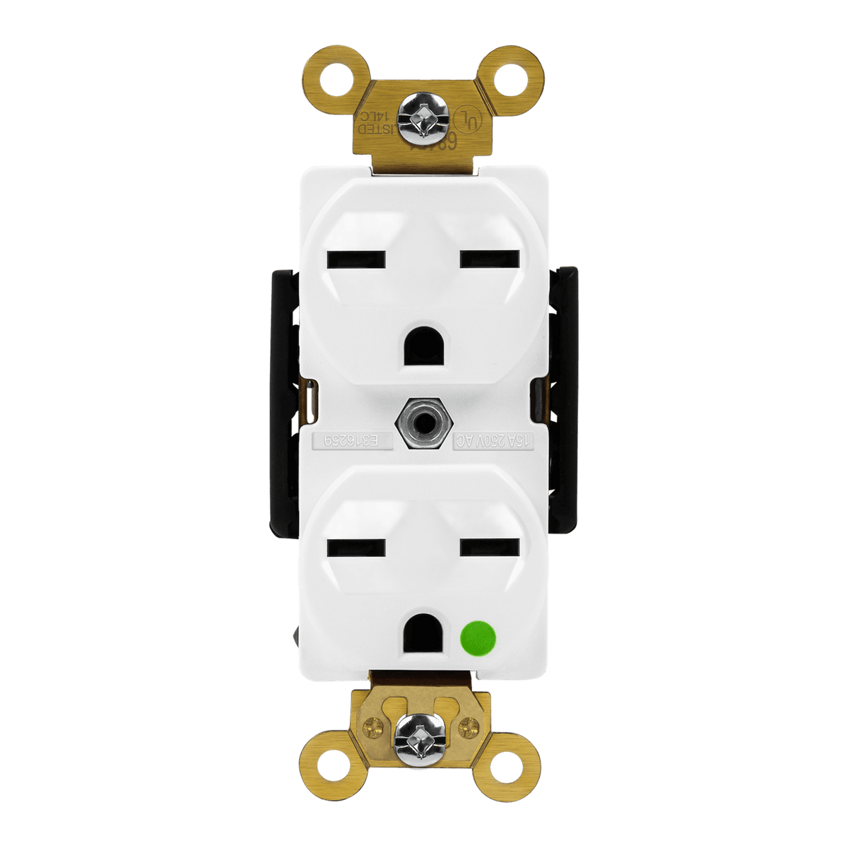 Enerlites 68151-I - Hospital Grade 15A Receptacle, 6-15R - Ivory