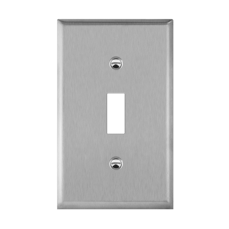 Enerlites 7711 – Stainless Steel Toggle Switch Metal Wall Plate – 1 Gang
