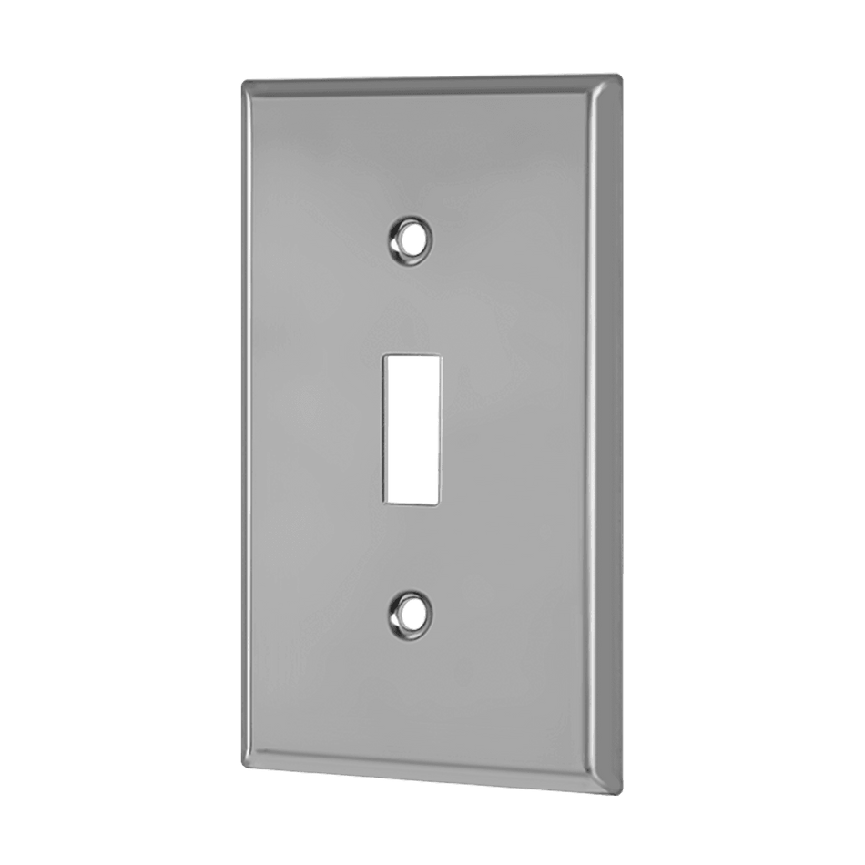Enerlites 7711 – Stainless Steel Toggle Switch Metal Wall Plate – 1 Gang