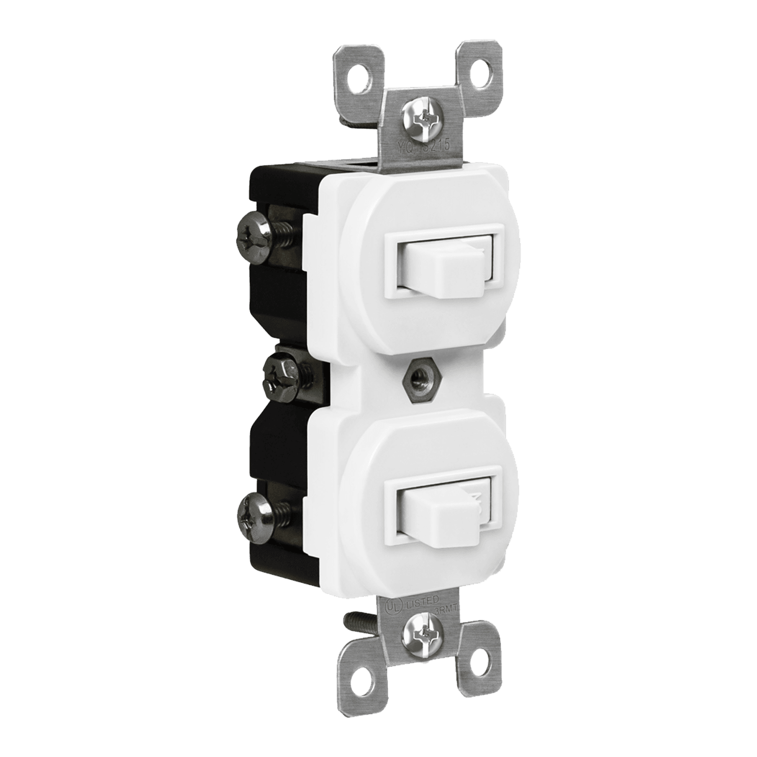 Enerlites 82150-W - Combination 15A Toggle Switches, Single Pole - White