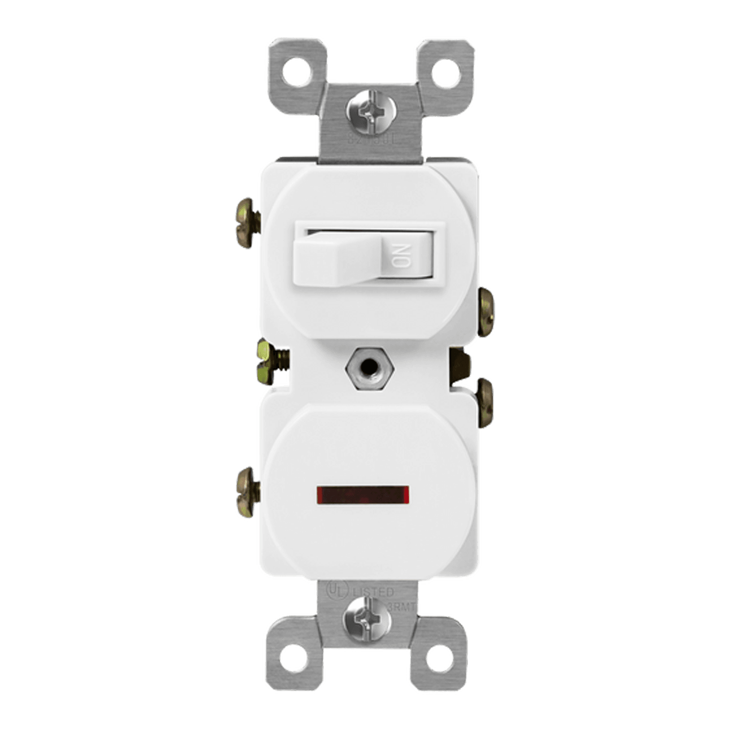 Enerlites 82150L-W - Combination 15A Switch/Pilot Light, Single Pole - White
