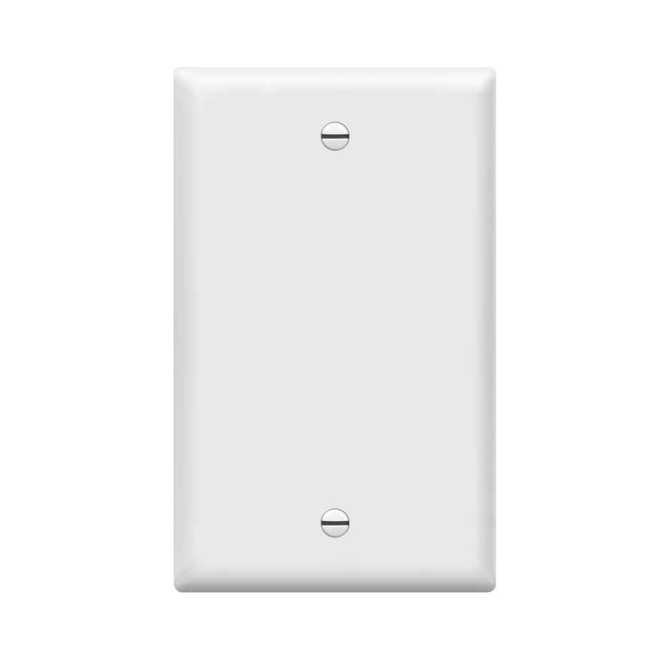 Enerlites 8801-W – Unbreakable Blank Wall Plate Cover – 1 Gang White