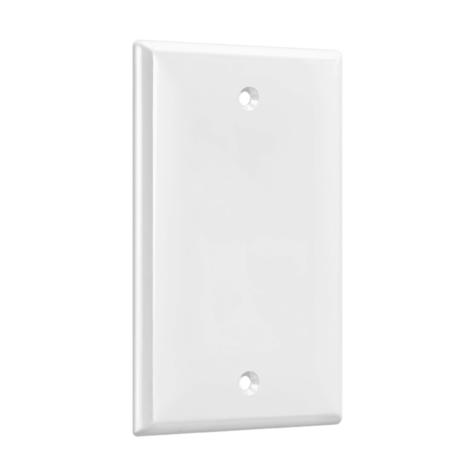 Enerlites 8801-W – Unbreakable Blank Wall Plate Cover – 1 Gang White