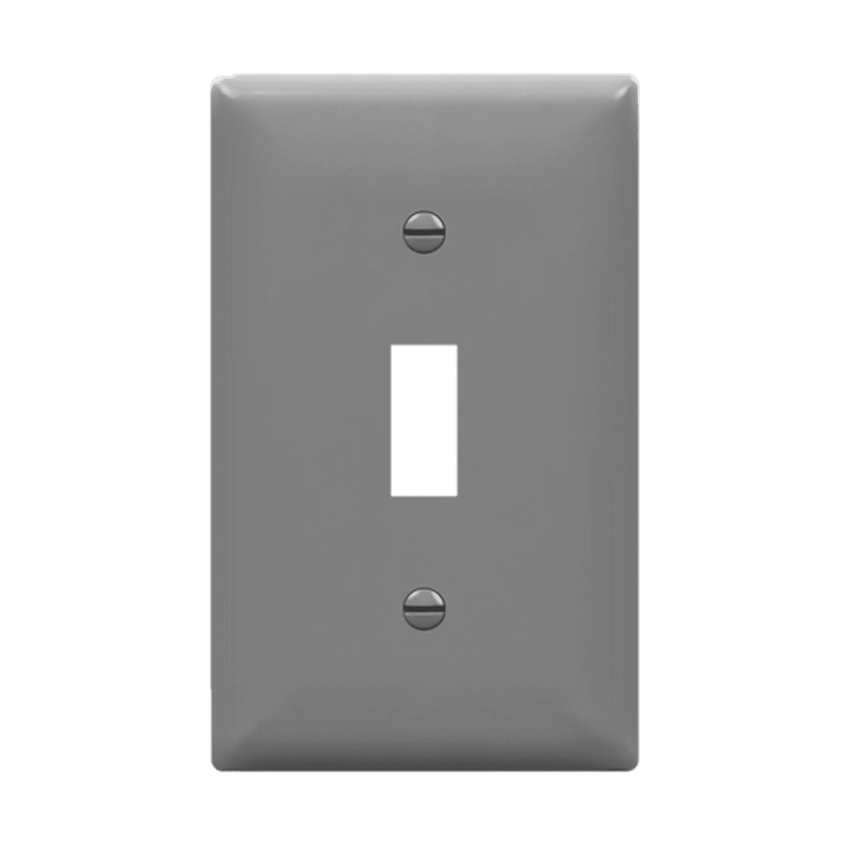 Enerlites 8811M-GY - Toggle Switch One-Gang Wall Plate, Mid-Size - Gray