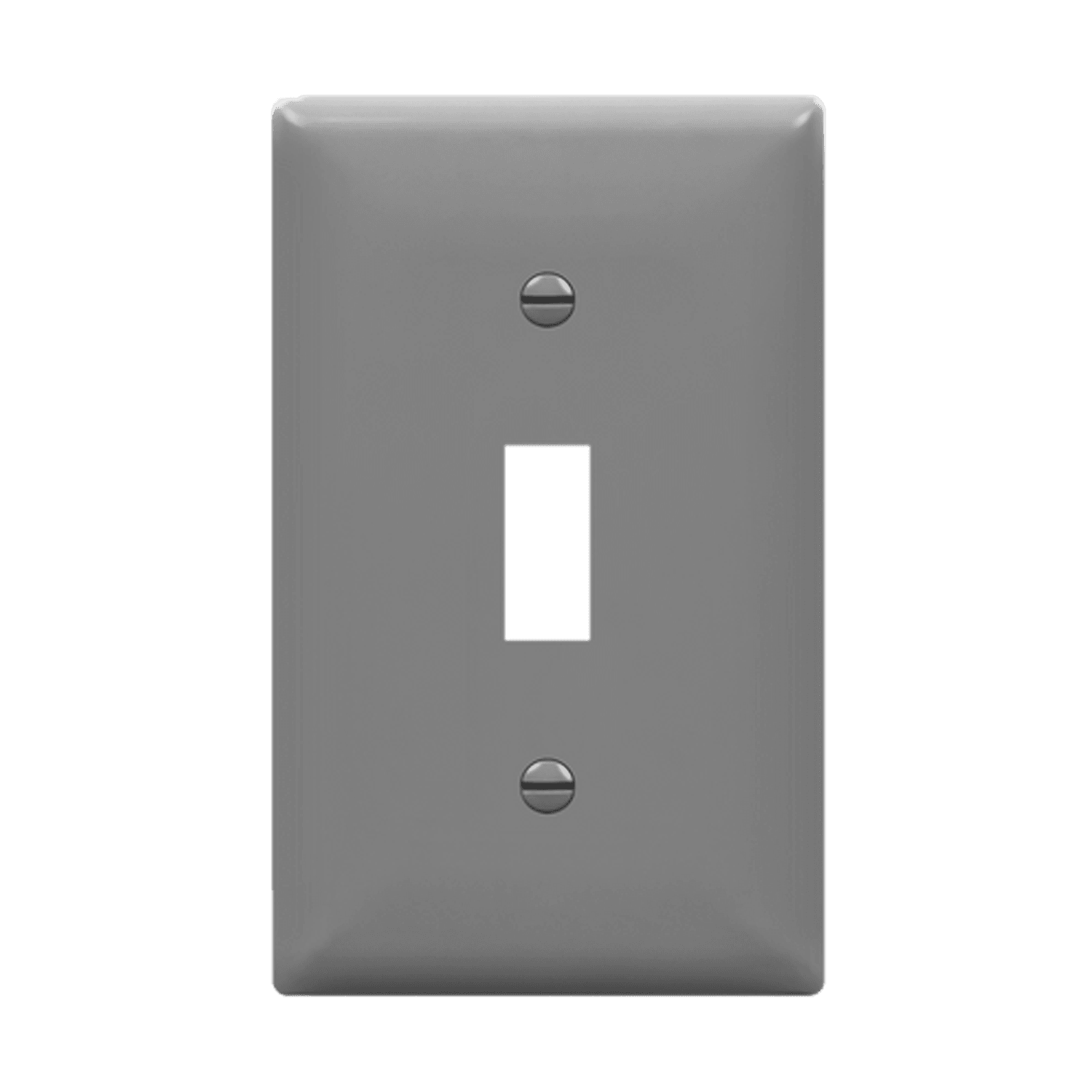Enerlites 8811M-GY - Toggle Switch One-Gang Wall Plate, Mid-Size - Gray