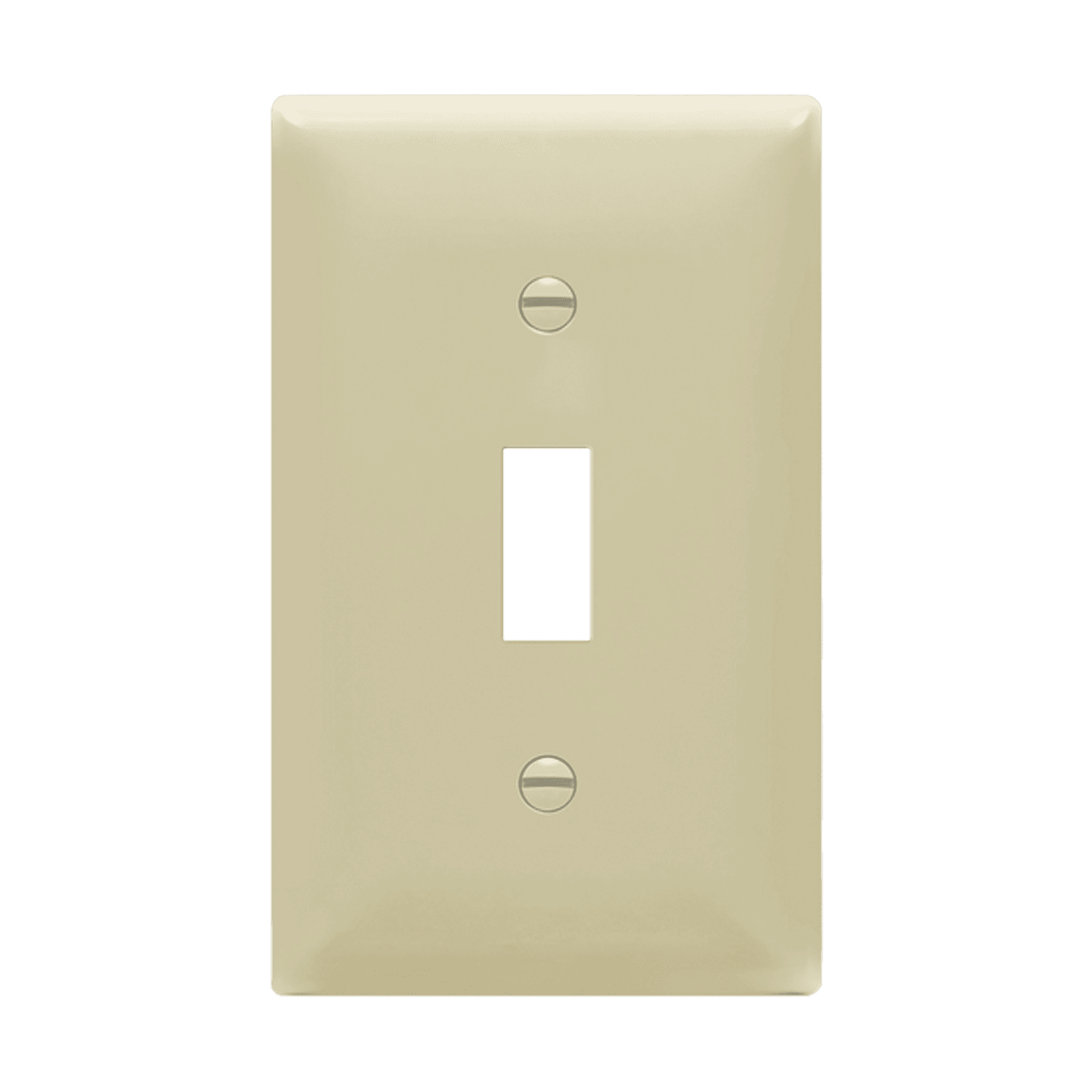 Enerlites 8811M-I - Toggle Switch One-Gang Wall Plate, Mid-Size - Ivory
