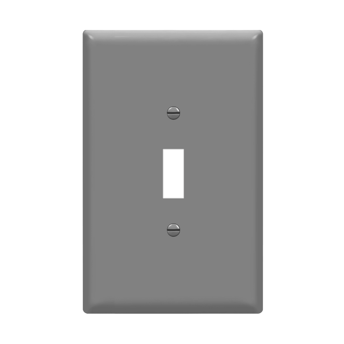 Enerlites 8811O-GY - Toggle Switch One-Gang Wall Plate, Oversize - Gray