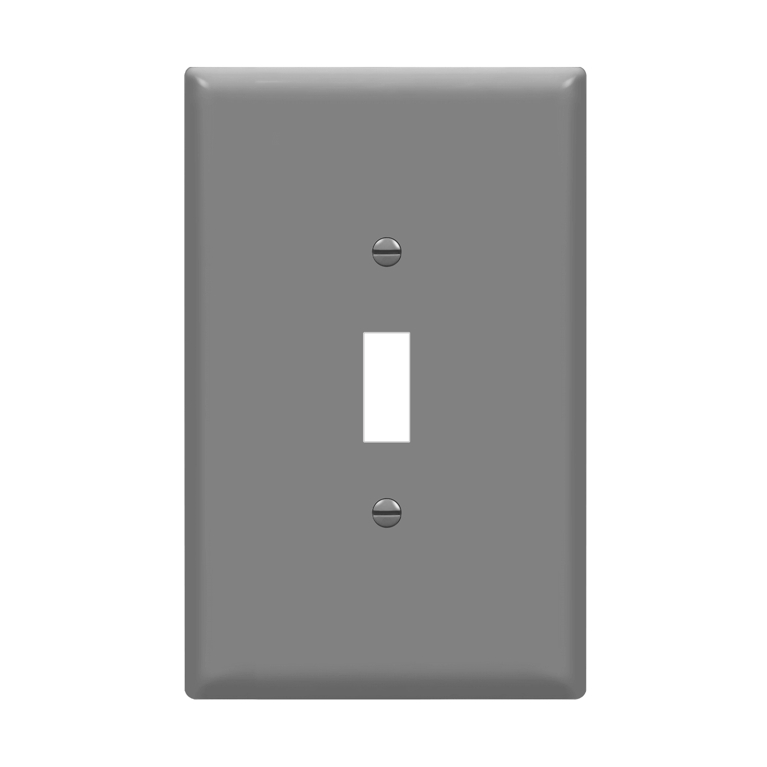 Enerlites 8811O-GY - Toggle Switch One-Gang Wall Plate, Oversize - Gray