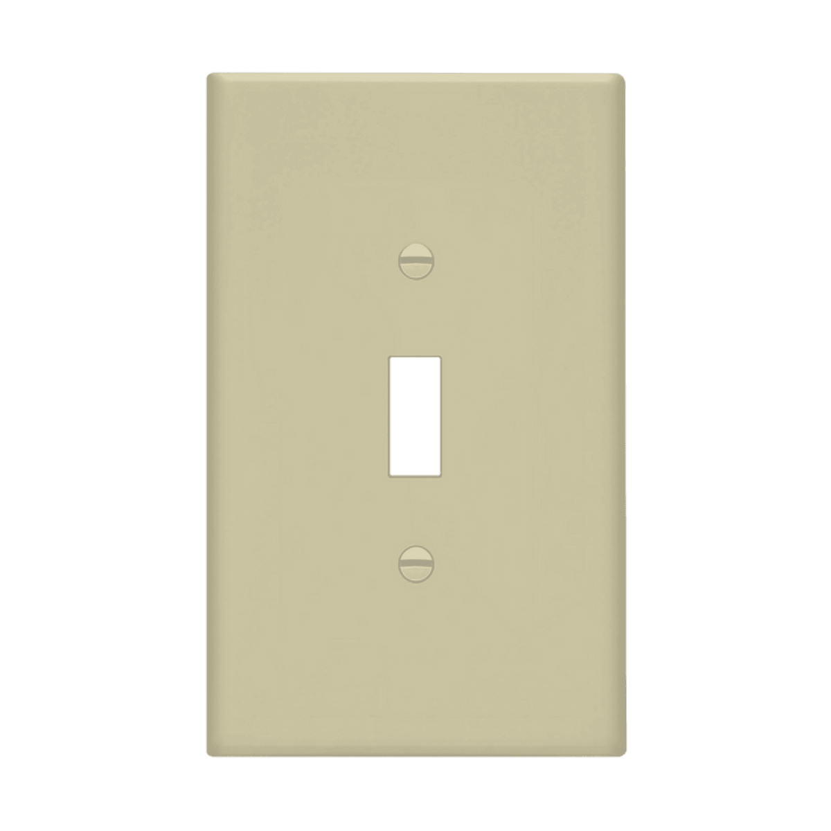 Enerlites 8811O-I - Toggle Switch One-Gang Wall Plate, Oversize - Ivory
