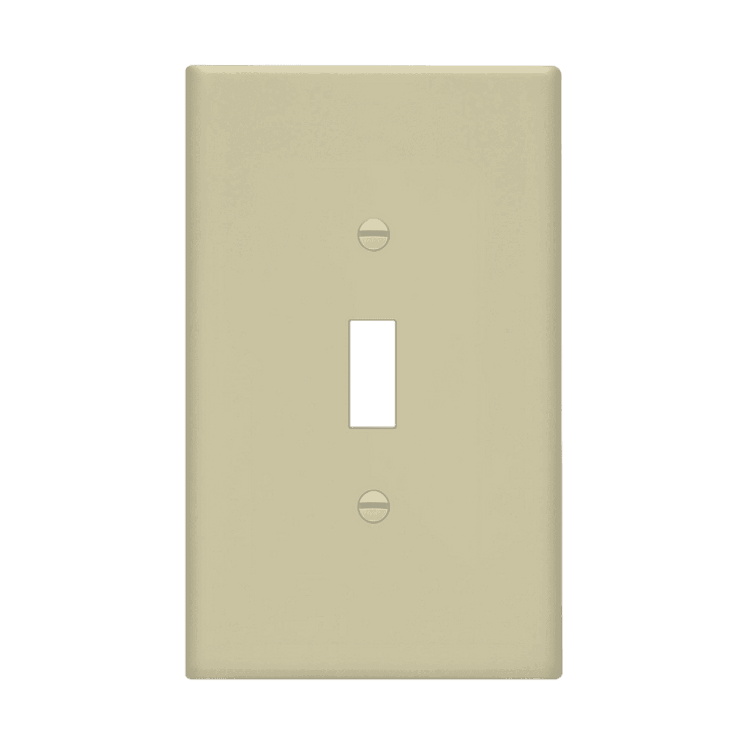Enerlites 8811O-I - Toggle Switch One-Gang Wall Plate, Oversize - Ivory