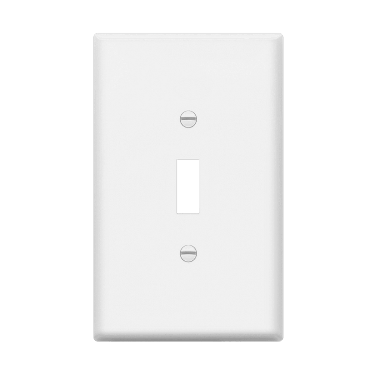 Enerlites 8811O-W - Toggle Switch One-Gang Wall Plate, Oversize - White