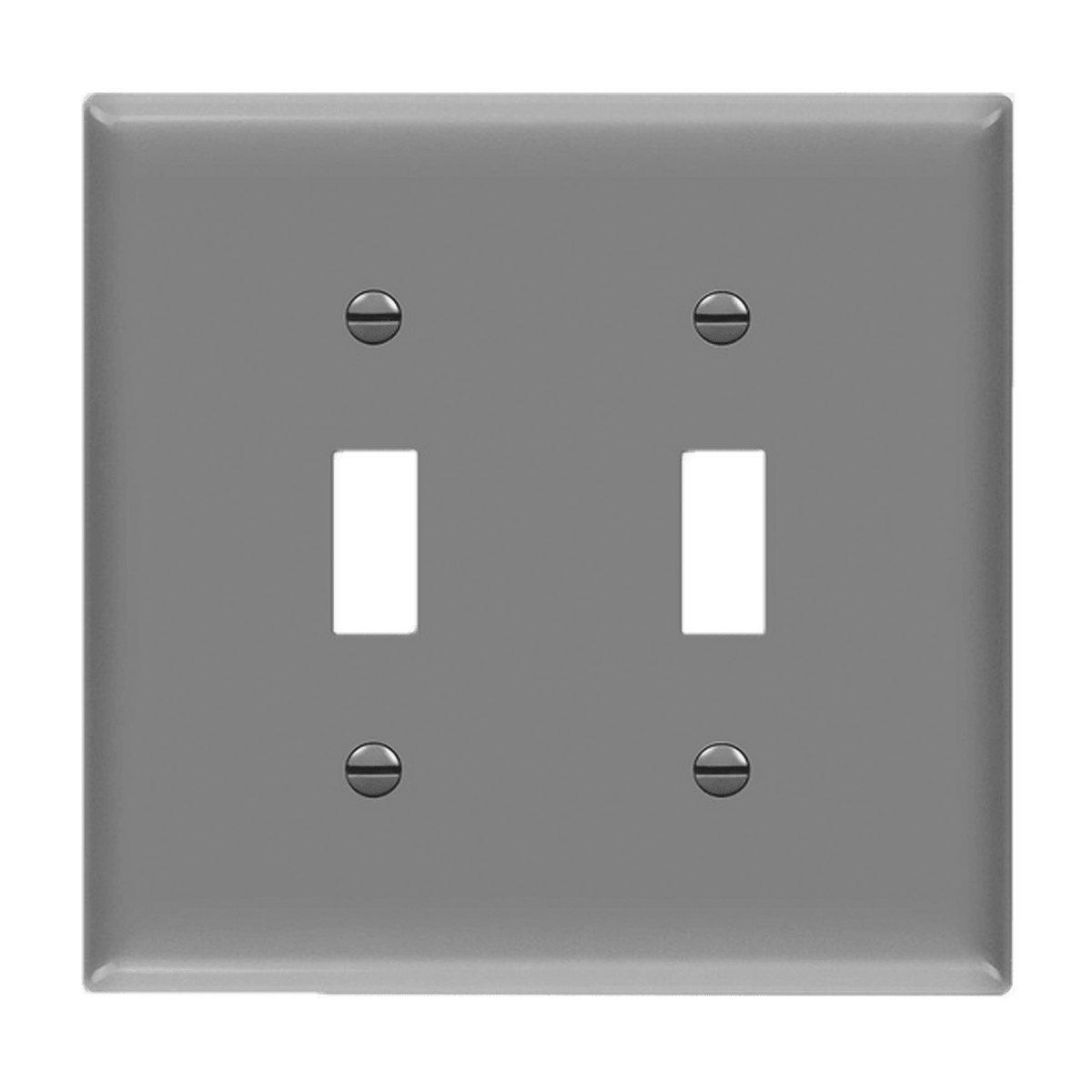 Enerlites 8812-GY - Toggle Switch Two-Gang Wall Plate - Gray